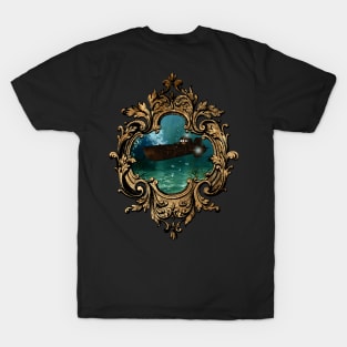 Awesome submarine in the deep ocean T-Shirt